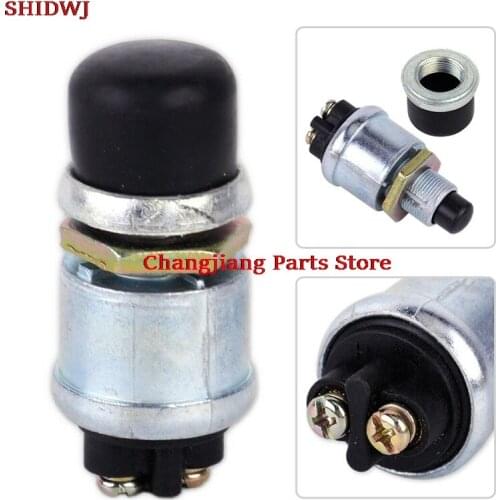 1pc Ignition Switch Starter 60A 12VDC Truck Engine Start Waterproof Push Boat Starter Horn Replacement Button Car