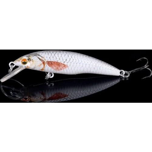 1Pcs 8cm 7g Minnow Fishing Lure Laser Artificial Hard Bait Crankbaits 3D Eyes Fishing Wobblers Pike Carp Bait Fishing Tackle