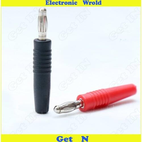 10pcs 3mm Banana Plug Pure All Copper Jack Socket Connector H-2006