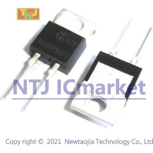 10 PCS RHRP860 TO-220AC 8A 400V-600V Hyperfast Diodes