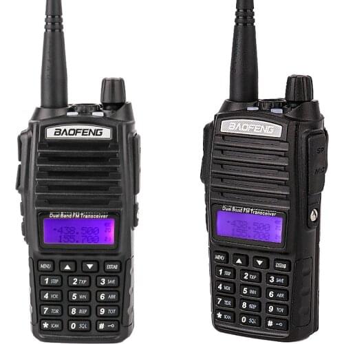 2 pcs BaoFeng UV-82 cb radio walkie talkie car for car Hunting climbing handy station Receiver two way ham radio long range 10km