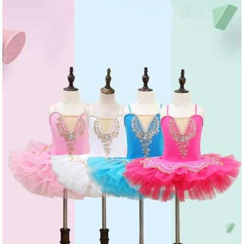 2018 Professionl Ballet Tutu Swan Lake Ballet Costume Ballerina Dress Kids Child Ballet Tutu Skirt Dance Dress For Girls