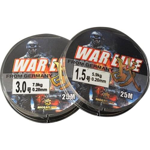 25m/roll Nylon Fishing Line Main Line Rock Rod Fishing Gear Parts Outdoor Sports Fishing Accessories