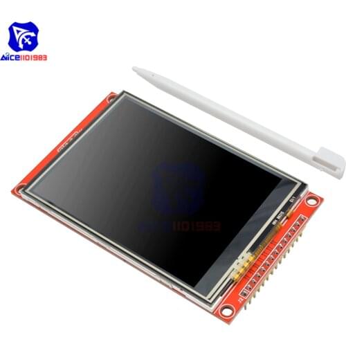 Diymore 3.2 inch Touch Panel 240*320 TFT LCD Screen Module ILI9341 Driver SPI Interface 240320 LCD Board with Stylus for Arduino