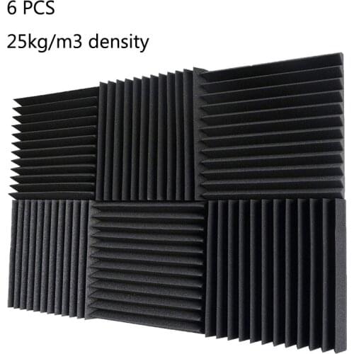 6 PCS Wedge with 12T Foam Tiles Studio Acoustic Soundproof Foam 2