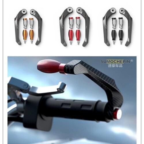 CNC motorbike handlebar end hand guard pitbike hand shield bar end protection carbon fibre moto handgaurd motorcycle accessories
