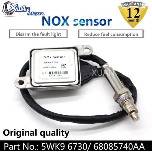 XUAN Nitrogen NOX Sensor Lambda Oxide O2 Sensor 5WK9 6730 For Dodge Ram 2500 3500 4500 5500 2013-2015 6.7L 68085740AA