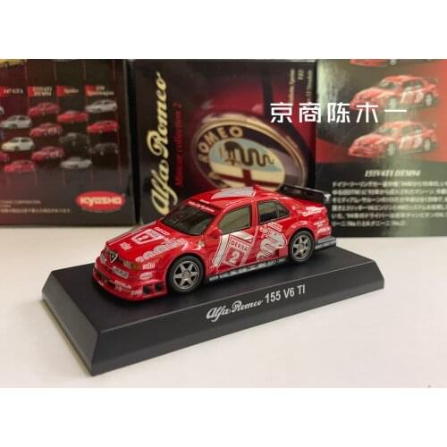 KYOSHO 1/64 Alfa Romeo 155 V6 Ti Red float 2 DTM racing car Collect die casting alloy trolley model