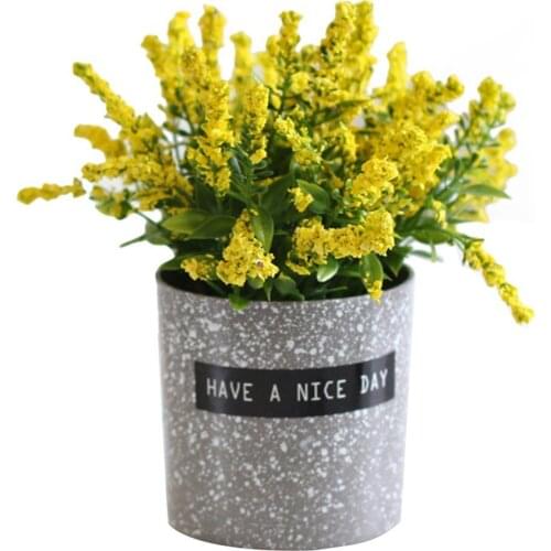 Artificial Potted Lavender Fake Flower Potted Bonsai Party Wedding Decoration Bathroom Arrangement Accessories Ornaments Cheap