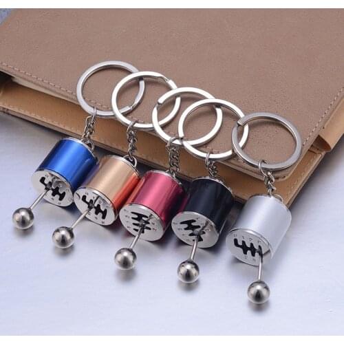Metal Anti Stress Fob Keyring Creative Car 6 Speed Gearbox Gear Fidget Toy Shift Racing Tuning Model Keychain Novelty Toys