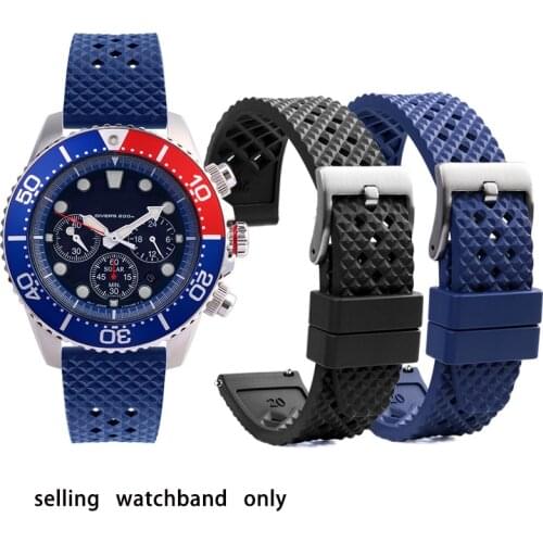 For GST-B200 Trend Sports silicone strap accessories waterproof 16mm Sweat proof silicone watch band Convex interface rubber