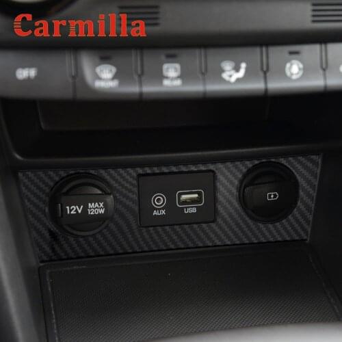 For Hyundai Kona Kauai 2017 2018 2019 2020 2021 Car Sticker Socket Charge Cigarette Smoke Lighter Switch USB Button Lamp Trim