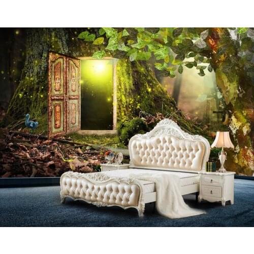 Creative large wall Custom 3D Wall Murals Wallpaper Primeval forest Stereoscopic soundproof Wallpaper Wall papers Home Decor