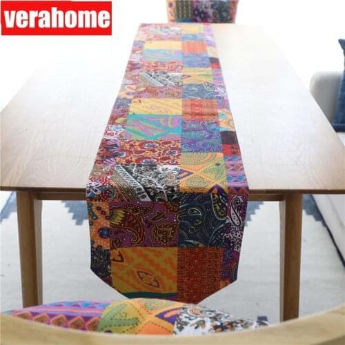 Bohemian style Table Runner Cotton linen dinner Wedding Party Tablecloth Decoration 30cm*180/220/240cm