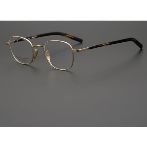 Small Size Pure Titanium Eyewear Ultralight Women Japanese Handmade Optical Glasses Vintage Myopia Computer Eyeglasses for Men