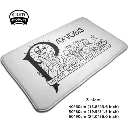 Pax Vobis - Catholic Latin Quote 3 Sizes Home Rug Room Carpet Catholic Catholicism Quote Bible Jesus Christ Jesus Latin Latin