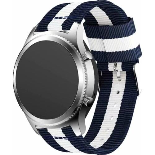 Strap Compatible with Huawei watch GT2/Active2/Samsung Galaxy Watch 3/Amazfit GTR Nylon fabric bracelet strap for 22mm 20mm band