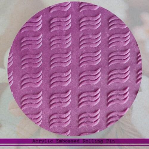 Ocean Wave Patterns Fondant Cake Roller Cake Decorating Tools Embossed Roll Pins