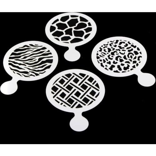 Plantilla Stencil Bakeware 4PCS/SET Baking Fondant Cake Decorating Tools for Cupcake Template Mold Spiral Decoration