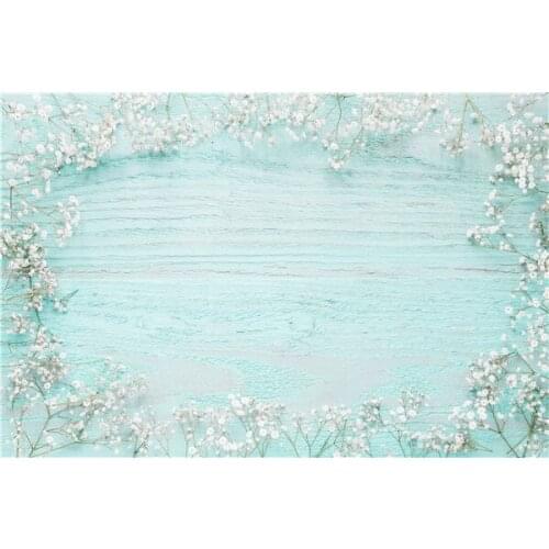 Vinyl Custom Photography Backdrops Props Flower and Wood Planks theme Photo Studio Background 20212-5566