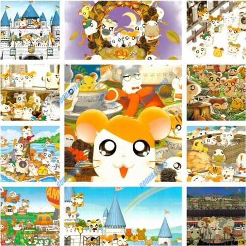 Japanese Anime 5D DIY Diamond Painting Cute and Lively Mouse Diamond Embroidery Full Mosaic Kids Room Decor Cross Stitch Kits