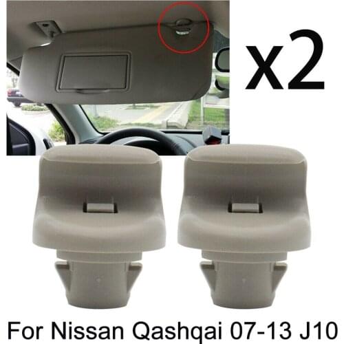 2pcs Sun Visor Bracket Clip Fastener Support Clip Removal For NISSAN QASHQAI J10 2007-2013/ For Nissan Dualis 2007-2014