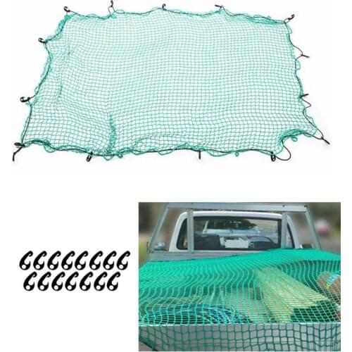 1.5x2.2 M 2x3m Pickup Truck Trailer Net With 15 Hooks Easy Use Cargo Coverage Net Cover Cargo Cover Net Pickup Truck Trailer Net