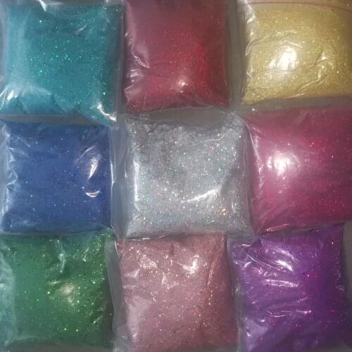 1KG 3D Nail Flake Sequins Holo Laser Hexagon Glitter Mix Size DIY Manicure Glitter Flake