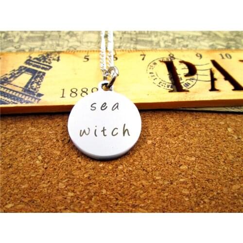 3pcs/lot Fashion stainless steel necklace "sea witch" Charms Pendant necklace Jewelry Gift more style for choosing