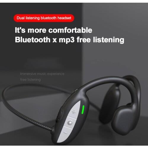 Open-Ear Running Bone Conduction Wireless Headphones Bluetooth 5.0 Earphones IPX4 Waterproof 8 Days Standby Not In-ear Earphone