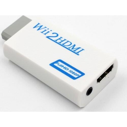 By dhl/fedex 500pcs High Quality Full HD HDMI 1080P Wii to HDMI Wii2HDMI Wii to HDTV Converter Adapter With 3.5 mm Audio Output