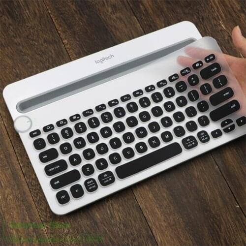 For Logitech Bluetooth Multi-Device Keyboard K480 Silicone Dustproof Wireless Desktop keyboard Cover Protector Dust skin film