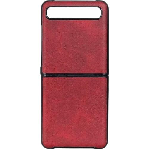 For Samsung Galaxy Z Flip Case Luxury Cowhide Leather comfortable Skin protect Back Cover Case for Samsung Galaxy Z Flip shell