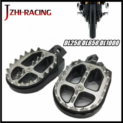 FOR SUZUKI DL250 DL650 DL1000 V-Strom 650 V-Strom 1000 2003-2020 Motorcycle Accessories CNC Front Footpegs Foot Rest Peg