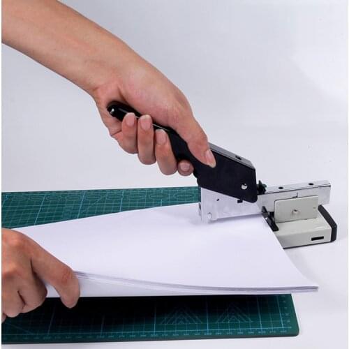 Huapuda Heavy Type Metal Stapler Bookbinding Stapling 120 Sheet Capacity Office Tools Fit Staples(pins) 23/13, 23/10,23/8,24/6