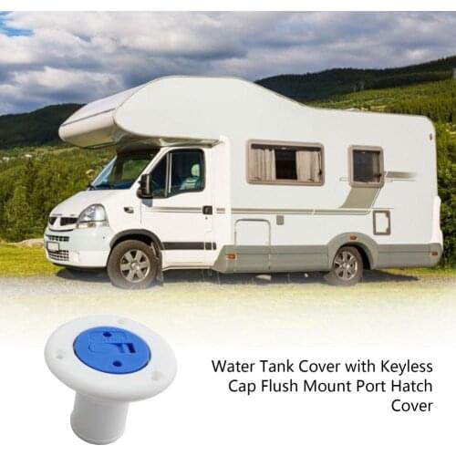 38mm Water Tank Cover With Keyless Cap Flush Mount Port Hatch Cover Injection Outlet RVs Accessories Yachts Boat Accessories