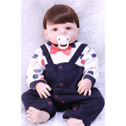 Dollmai Doll 22inch Brands 55cm full Silicone Reborn Dolls Lifestyle Soft Bjd Princess Doll Reborn Toys For Girls Bebe Reborn