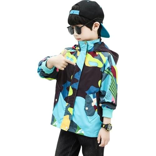 Girls Coat Outerwear Camouflage Pattern Girls Coats Casual Style Kids Jacket Spring Autumn Kids Clothing 6 8 10 12 14