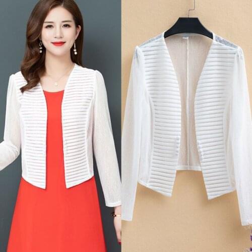 Summer Thin Womens Sunscreen Air Conditioning Shirt New 2021 Fashion Long Sleeve Kimono Cardigan Tops Lady Clothing Blusas
