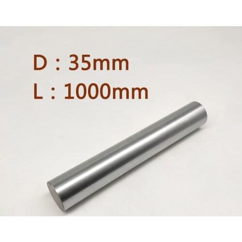 1pc D35mm L1000mm linear shaft 35mm LM Shaft diameter 1000mm long for LM35UU 35mm linear ball bearing linear smooth rod