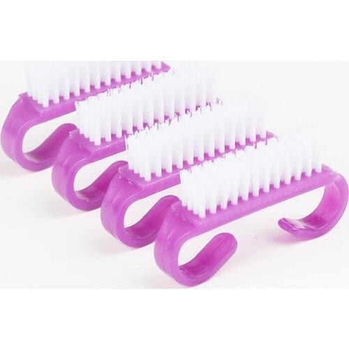 Nail Decoration Set Small Horn Shape Plastic Dust Cleaning Brush Manicure Salon Nail Art Pedicure Tools