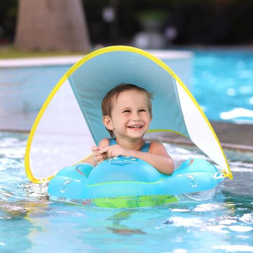 Inflatable Baby Swimming Float Rollover Resistant Swimming Ring Water Circle for 1.5 Months - 3 Years Old Children