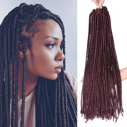 Natifah Crochet Hair Extensions Soft Dreadlocks Crochet Braids For African Curly Hair 20 Inch 100g Fake Goddess Braids Curly