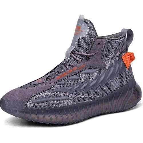 New Autumn And Winter Fashion High-top Coconut Shoes Comfortable Shock Absorption Outdoor Shoes Lightweight Sports Mens Shoes