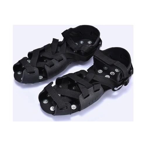 Outdoor 32 Tooth Manganese Steel Crampons Anti-skid Shoe Covers Snow Claws Hiking Fishing Shoes Nails Snow Mud Ice Caught