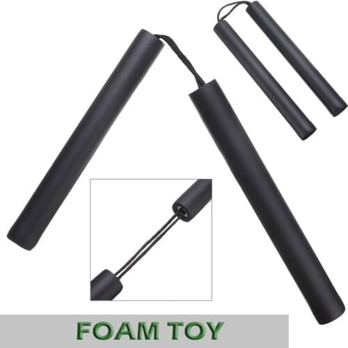 Black Karate Martial Art Safety Foam Nunchakus Stick Training Equipment For Adult Kids