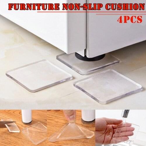 4 Pcs Washing Machine Refrigerator Chair Cushion Shock Proof Pad Furnitures Anti Slip Pad WXV Sale