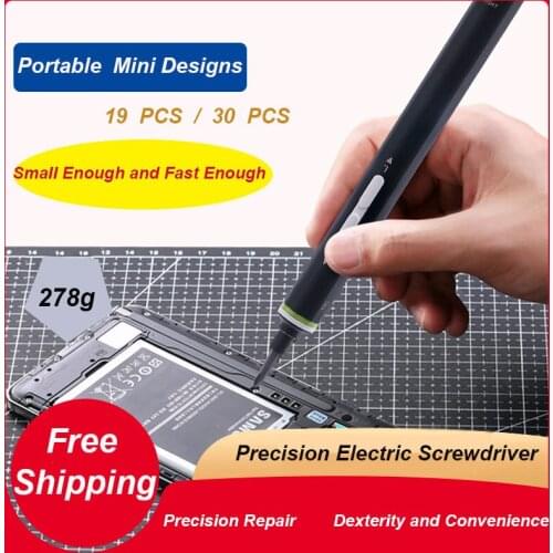 Precision Mini Electric Screw Driver Tool Rechargeable Hand Screwdriver Electronic Repair Dismantling Tool Bit Set