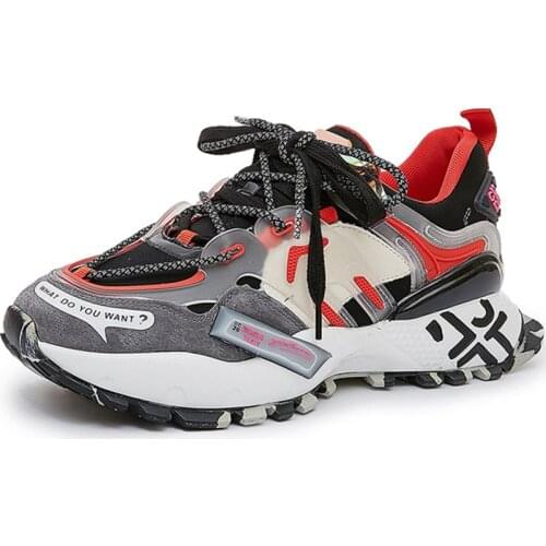 RASMEUP Mens Summer Platform Sneakers 2021 New Fashion Breathable Colorful Men Chunky Shoes Trainers Street Style Male Footwear