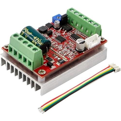 400W 6-60V PWM DC Brushless Electric Motor Speed Controller Support PLC 0-5V Analog Quantity Control